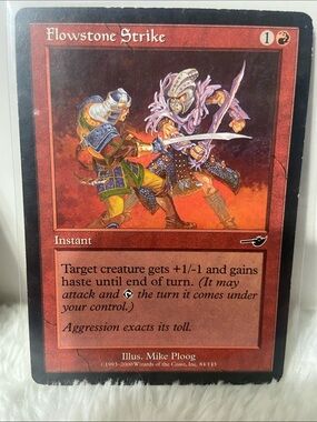 Flowstone Strike - Red Magic: The Gathering Card
